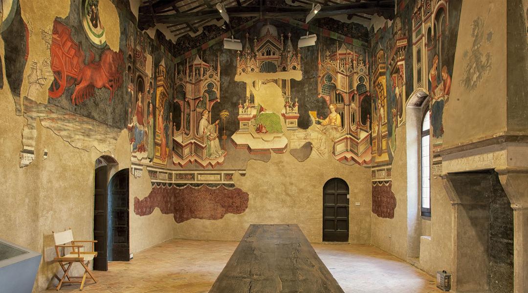 FRANTOI APERTI IN UMBRIA FULVIA TOUR PALAZZO TRINCI FOLIGNO AFFRESCHI