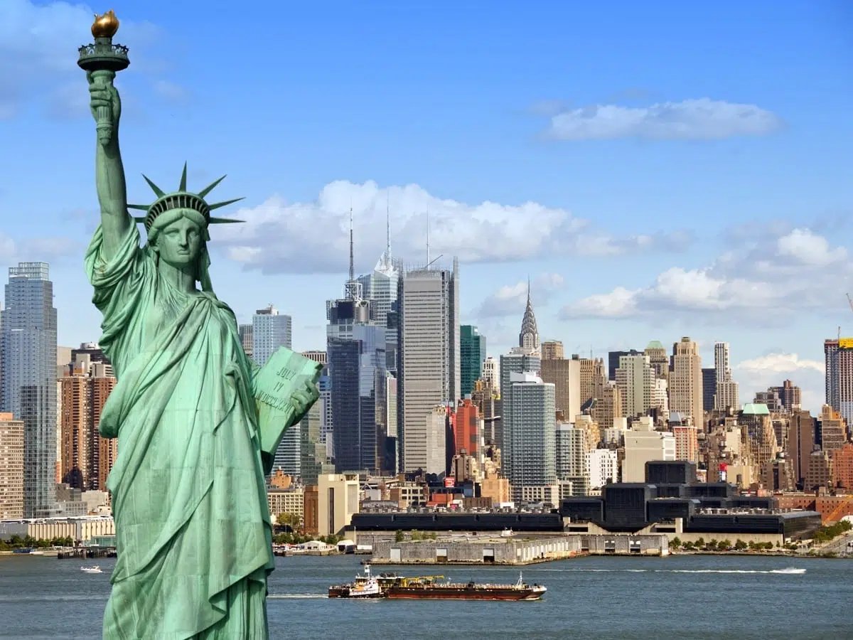  NEW YORK - VEDUTA CON STATUA DELLA LIBERTA' FULVIA TOUR